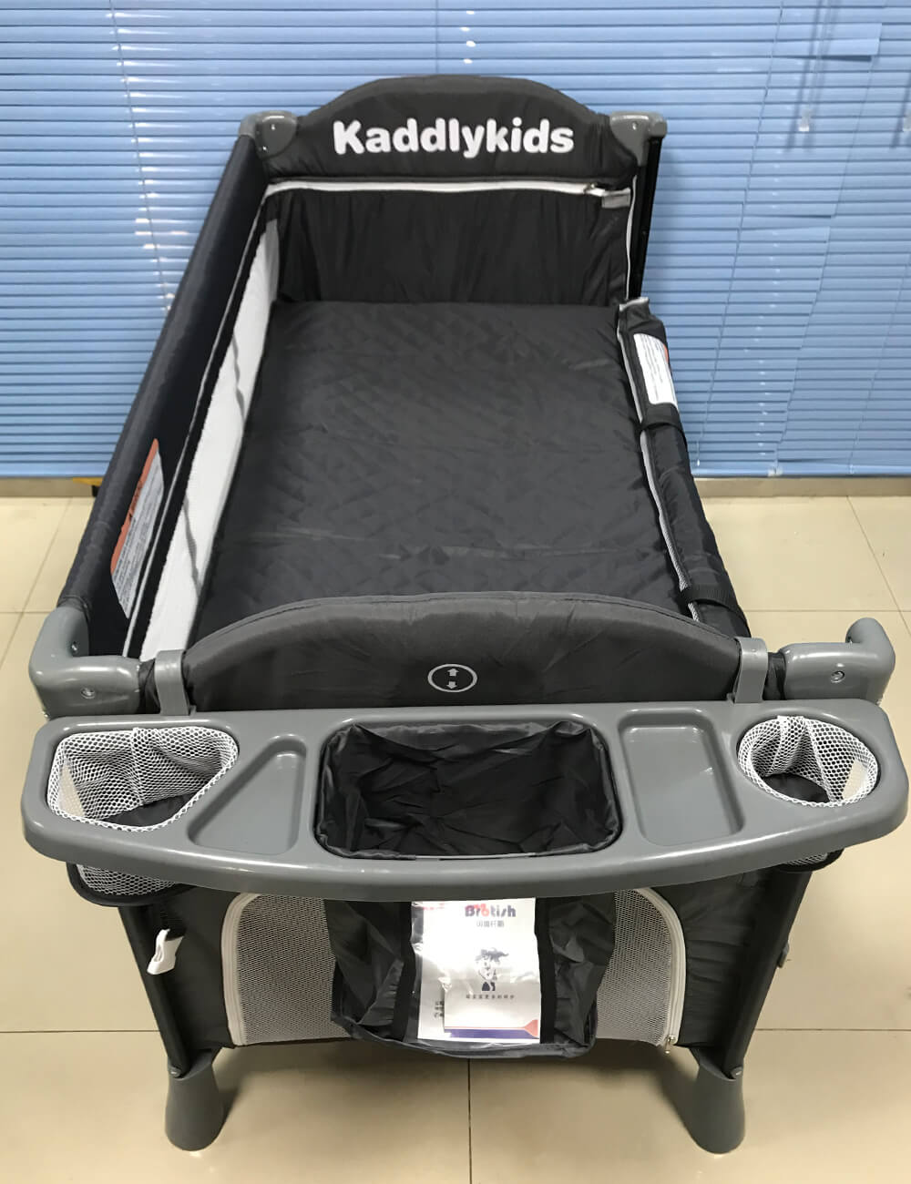 KADDLYKIDS Lightweight Travel Baby Crib & Bassinet | Foldable & Adjustable Bedside Crib
