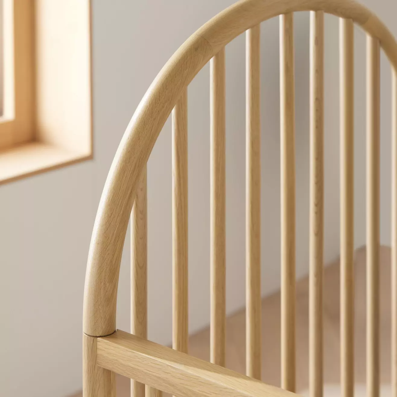 Canyon Spindle Wood Convertible Baby Crib