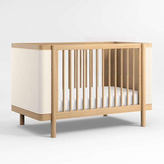 Redondo Upholstered Wood Baby Crib